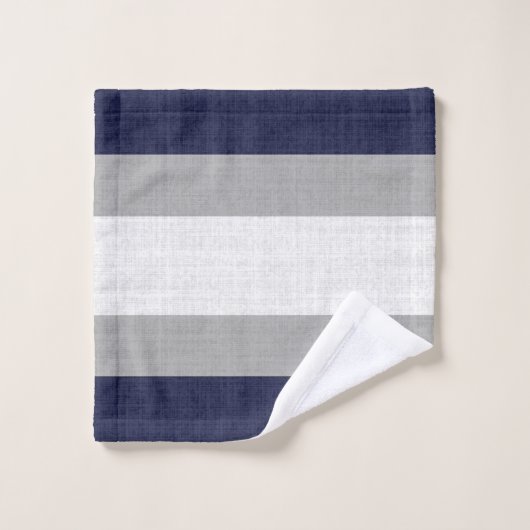 Motif crosshatch bleu et gris, (Gant de toilette)