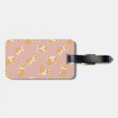 Motif Cute Corgi étiquette bagage pour amoureux de (Dos horizontal)