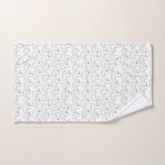 Motif Cute Duck (Serviette à main)
