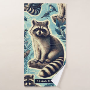 Motif Cute Racoon