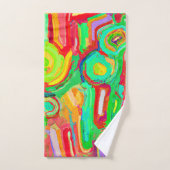 Motif d'abstraction coloré (Serviette à main)