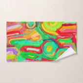 Motif d'abstraction coloré (Serviette à main)