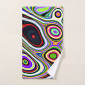 Motif d'abstraction coloré et vivant (Serviette à main)