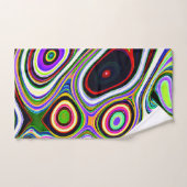Motif d'abstraction coloré et vivant (Serviette à main)