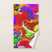 Motif d'abstractions colorées (Serviette à main)