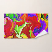 Motif d'abstractions colorées (Serviette à main)