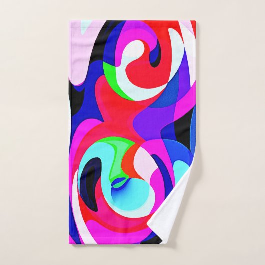 Motif d'abstractions colorées (Serviette à main)