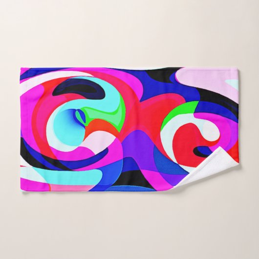 Motif d'abstractions colorées (Serviette à main)