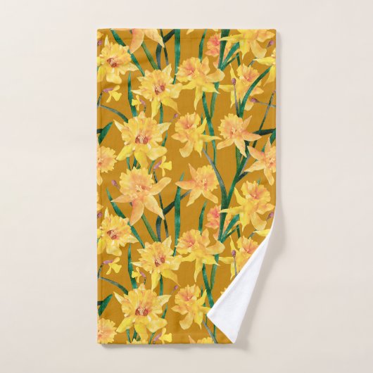Motif Daffodique d'été (Serviette à main)