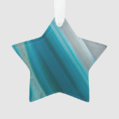 Motif d'agate à bandes bleu sarcelle pour les Fête (devant)