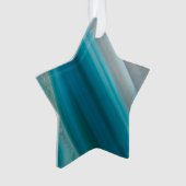 Motif d'agate à bandes bleu sarcelle pour les Fête (devant)