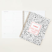 Motif dalmate Noir et Blanc planificateur (Devant avec enveloppe)