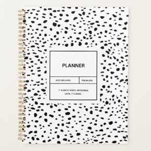 Motif dalmate Noir et Blanc planificateur