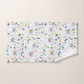 Motif d'alpaga de griffonnage (Serviette à main)