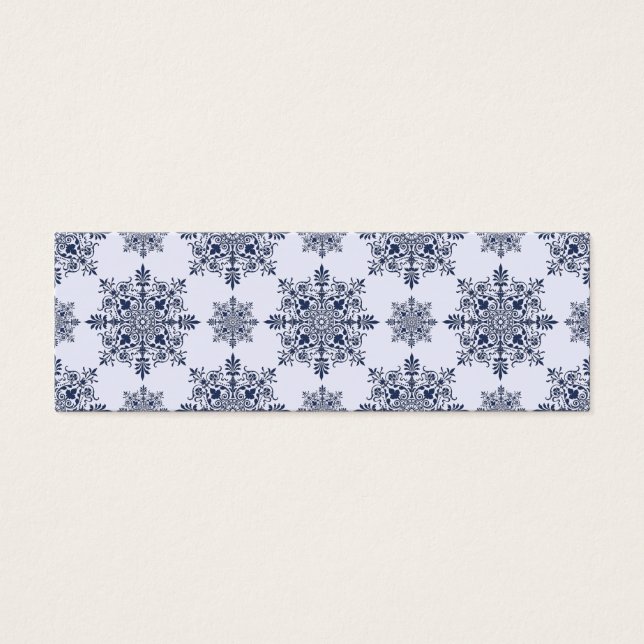 Motif Damas de flocon bleu (Devant)