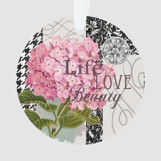 Motif Damas Décor Floral Joli (devant)