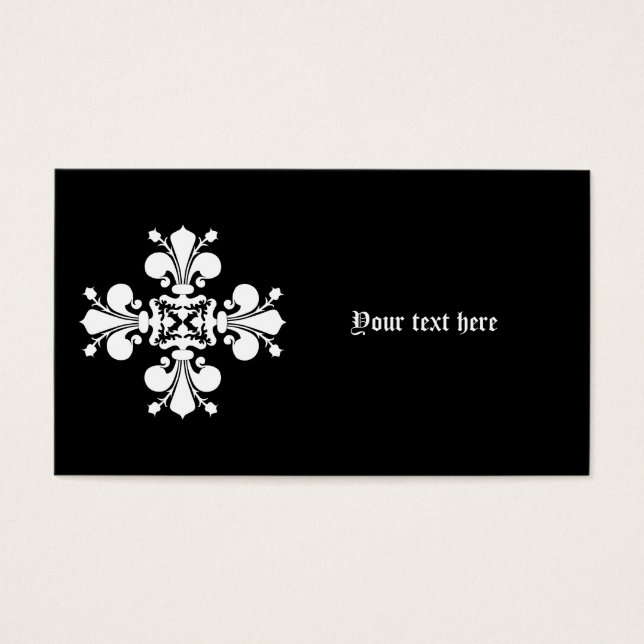 Motif damassé blanc (Devant)