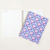motif damassé floral bleu (Devant avec enveloppe)