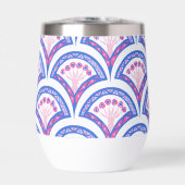 motif damassé floral bleu (Avant)