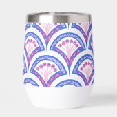 motif damassé floral bleu (Arrière)