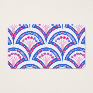 motif damassé floral bleu