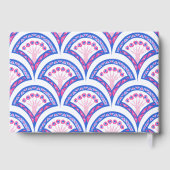 motif damassé floral bleu (Verso)
