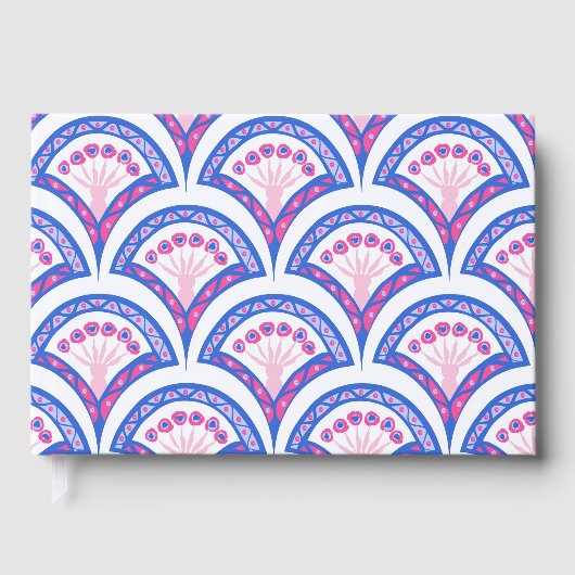 motif damassé floral bleu (Recto)