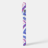 motif damassé floral bleu (Côté gauche)
