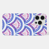 motif damassé floral bleu (Verso Horizontal)