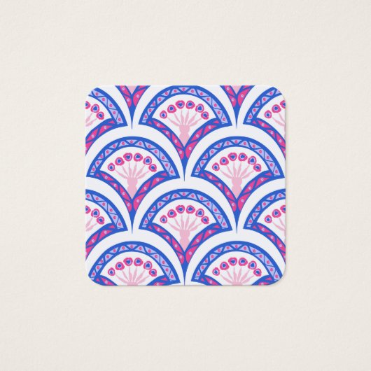 motif damassé floral bleu (Devant)