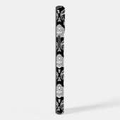 Motif Damassé Rococo Blanc sur Noir (Côté droit)