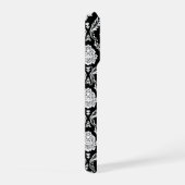 Motif Damassé Rococo Blanc sur Noir (Côté droit)