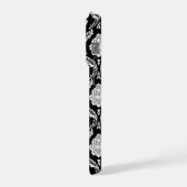 Motif Damassé Rococo Blanc sur Noir (Côté gauche)