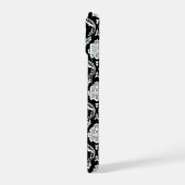 Motif Damassé Rococo Blanc sur Noir (Côté gauche)