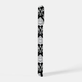 Motif Damassé Rococo Blanc sur Noir (Côté droit)