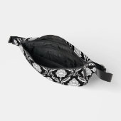 Motif Damassé Rococo Blanc sur Noir (Ouvrir)