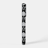 Motif Damassé Rococo Blanc sur Noir (Côté droit)