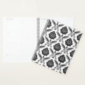 Motif Damassé Rococo Gris Noir Blanc (Devant avec enveloppe)