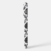 Motif Damassé Rococo Noir sur Blanc (Côté gauche)