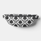 Motif Damassé Rococo Noir sur Blanc (Poser)