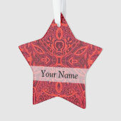 Motif damassé rouge (devant)