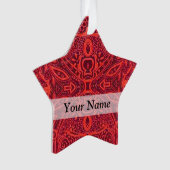 Motif damassé rouge (devant)