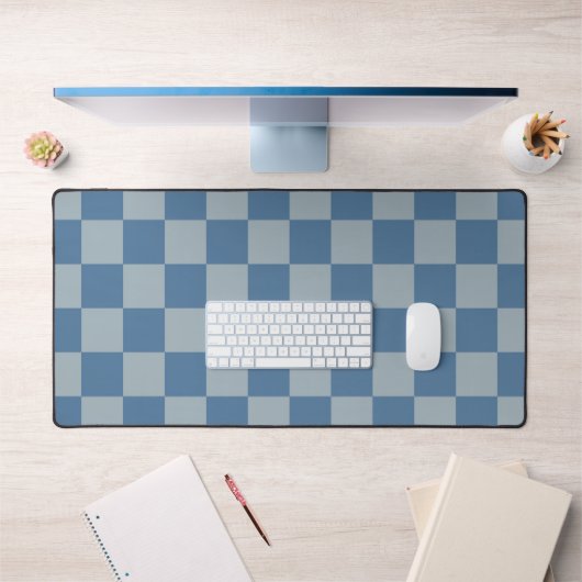 Motif damier bleu (Bureau 1)