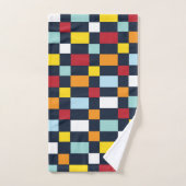 Motif damier coloré (Serviette à main)