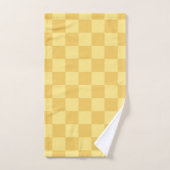 Motif damier jaune (Serviette à main)