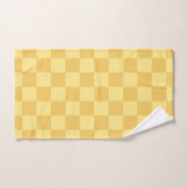 Motif damier jaune (Serviette à main)