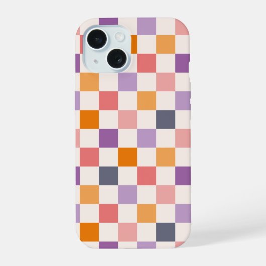 Motif damier vibrant (Verso)