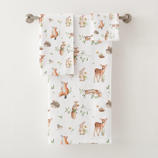 Motif d'amis animaux de bois mignon (En situation)