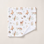 Motif d'amis animaux de bois mignon (Gant de toilette)
