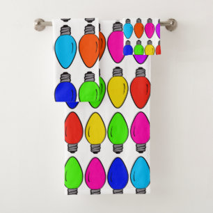 Motif d'ampoules de Noël